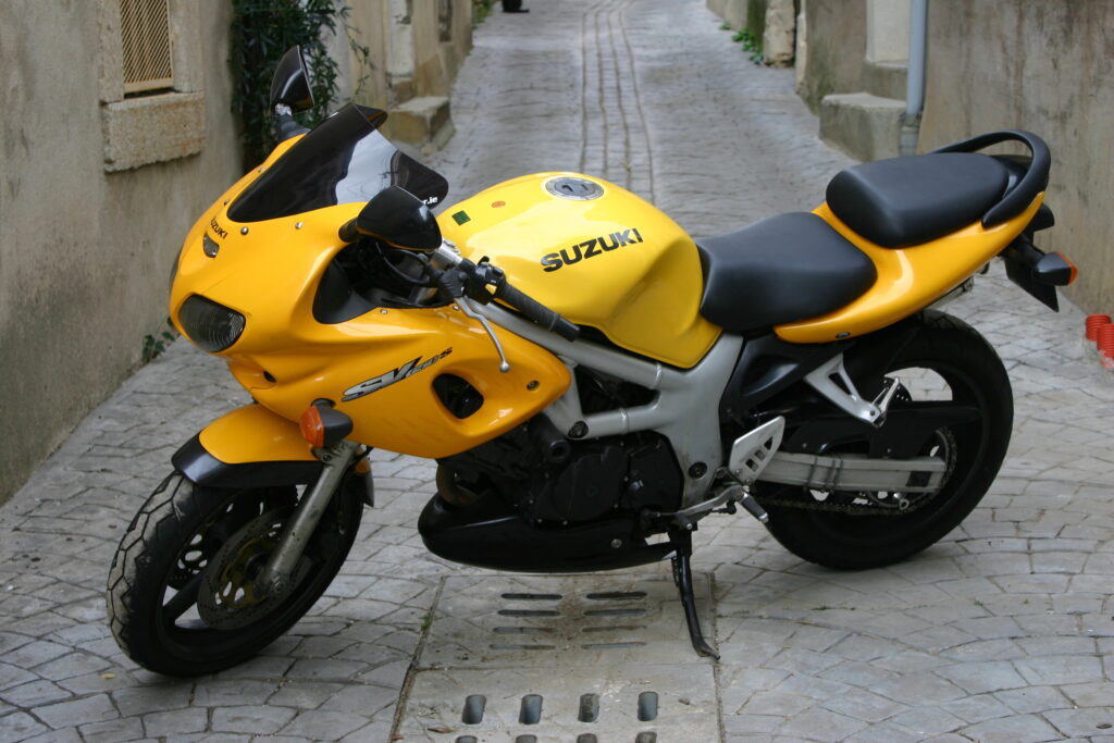 1999 Suzuki SV650S in yellow